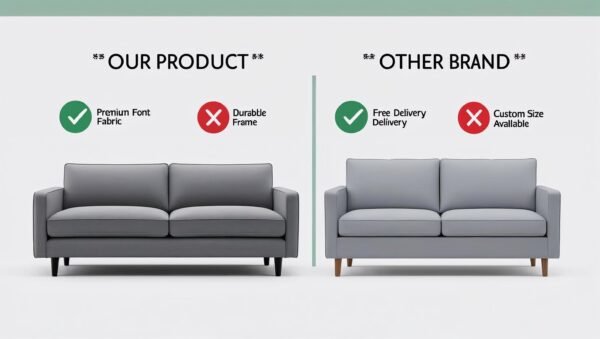 Modern Comfort 3-Seater – Slate Grey - Image 5